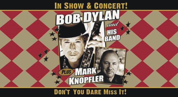 Bob Dylan and Mark Knopfler Tour 2011 - VIP Ticket Packages