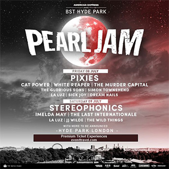 Pearl Jam 9th July 2022 BST Hyde Park