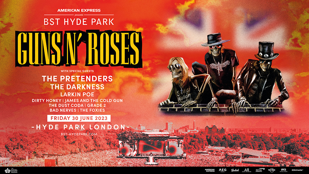 Guns N' Roses BST Hyde Park 30 June 2023