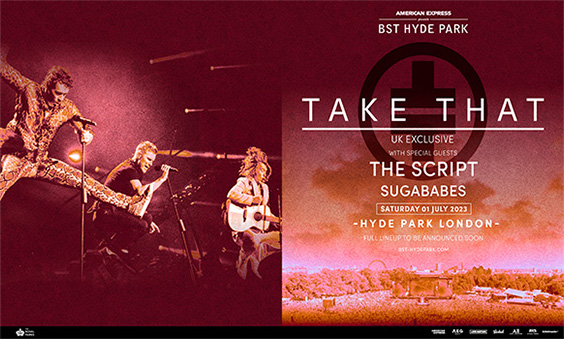 Take That BST Hyde Park London 01 July 2023 - VIP Tickets