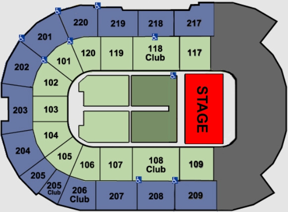 Comcast Arena Silvertips Seating Chart