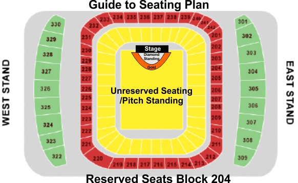 Etihad Stadium Manchester Seating Chart