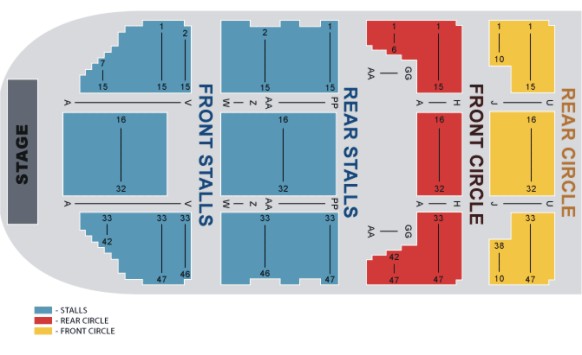 Manchester Academy Seating Chart