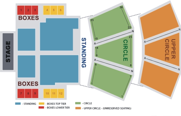 Enmore Theatre Seating Map