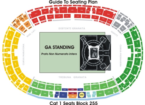 Stadio Olimpico Rome Seating Chart