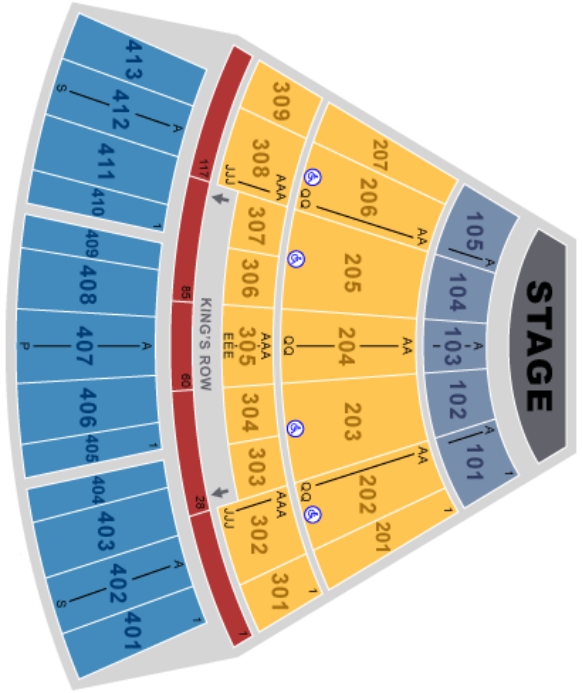 Verizon Theater Concert Seating Chart