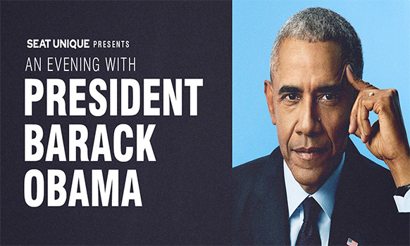 Seat Unique Presents An Evening with President Barack Obama - Oct 2026 - Official Premium Tickets Seat Unique Presents An Evening with President Barack Obama - Oct 2026 - Official Premium Tickets