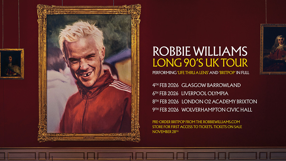 Robbie Williams Long 90's Tour 2026 - Official Packages