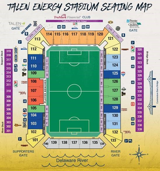 Talen Energy Stadium Seating Chart