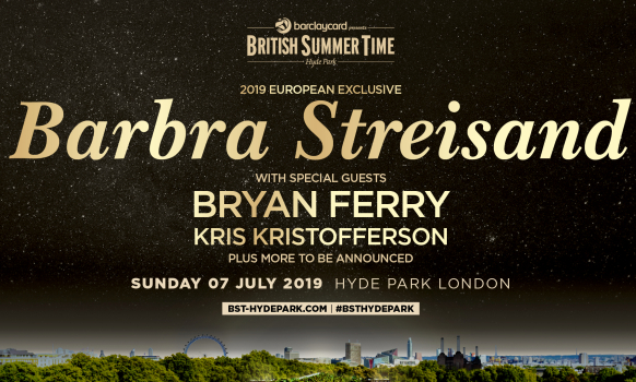 Barbra Streisand London Hyde Park 2019 Barbra Streisand Hyde Park London 2019
