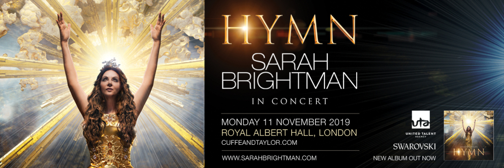 Sarah Brightman in Concert Hymn Tour The Royal Albert Hall 2019 Sarah Brightman