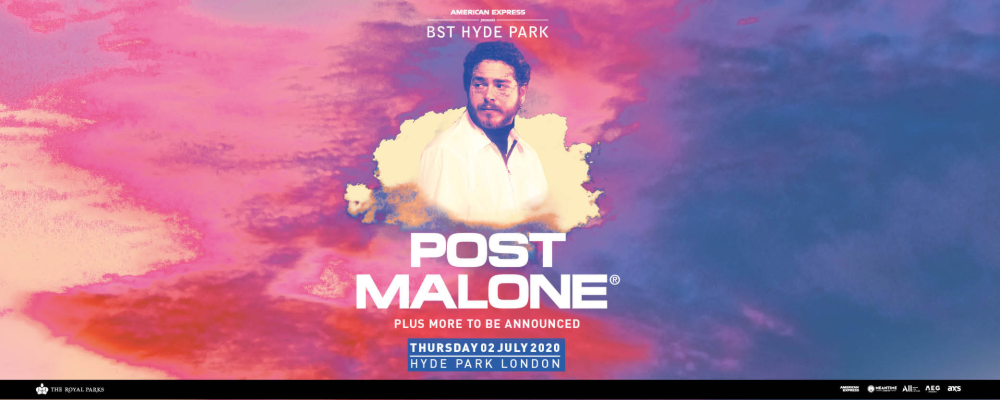 Post Malone BST Hyde Park 02 July 2020