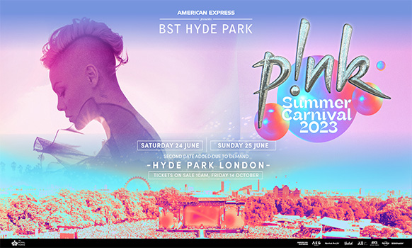 Pink Ultimate VIP Diamond Ticket BST Hyde Park 24 June 2023