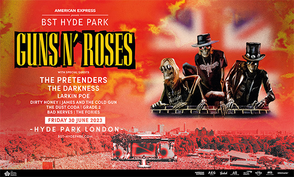 Guns N Roses BST London Hyde Park 30 June 2023