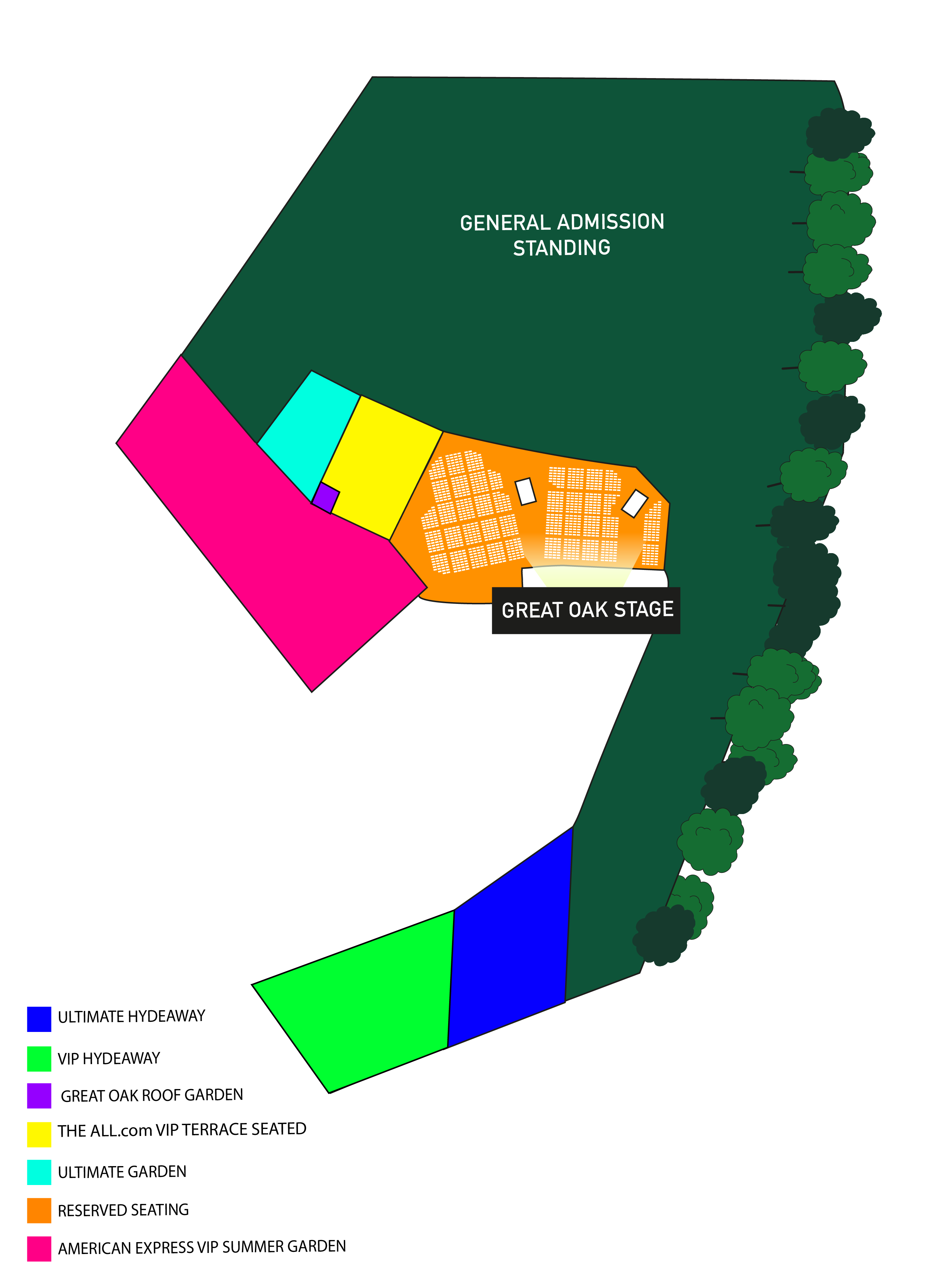 Andrea Bocelli BST Hyde Park London Main Map 2024