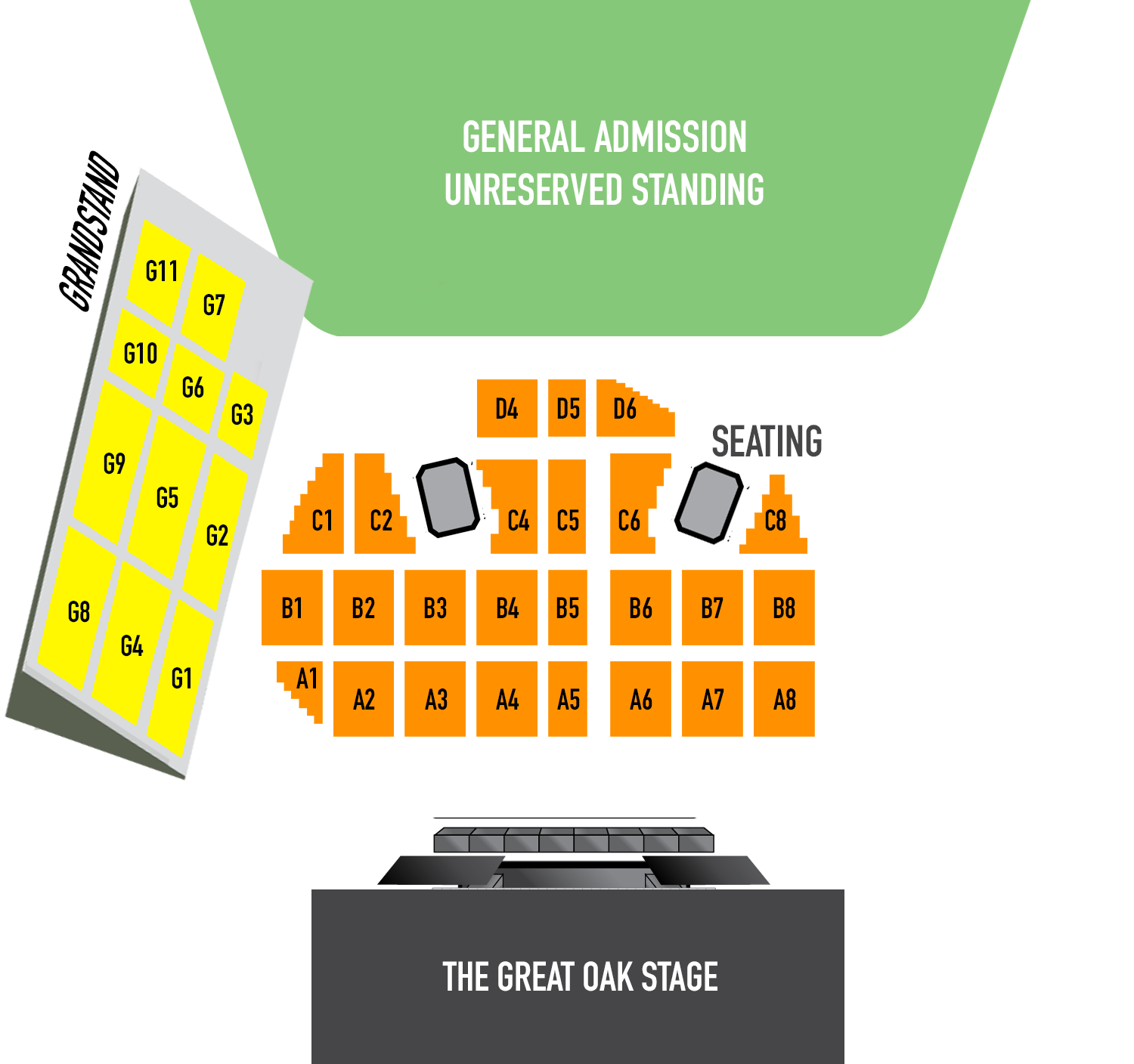 Andrea Bocelli BST Hyde Park London VIP Terrace-Seating-Map 2024