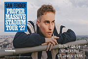 Sam Fender St James Park Newcastle 03 and 05 June 2027