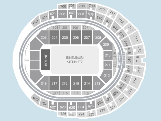 Lanxess Arena Cologne - Floor Standing Lanxess Arena Cologne - Floor Standing