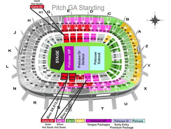 Stade de france схема