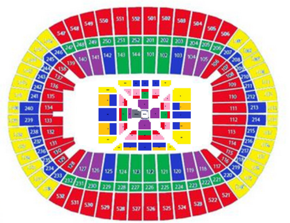 Wembley Stadium Seating Map