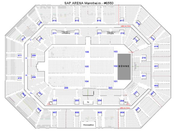 Metro Radio Arena Seating Chart