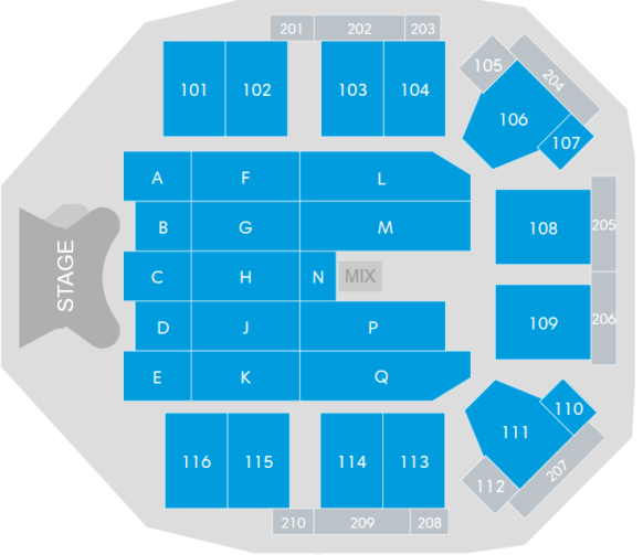 Whitney Hall Virtual Seating Chart