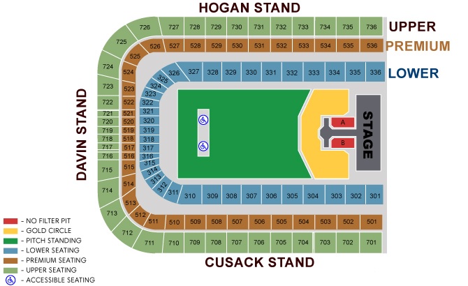 Croke Park Concert Seating Chart