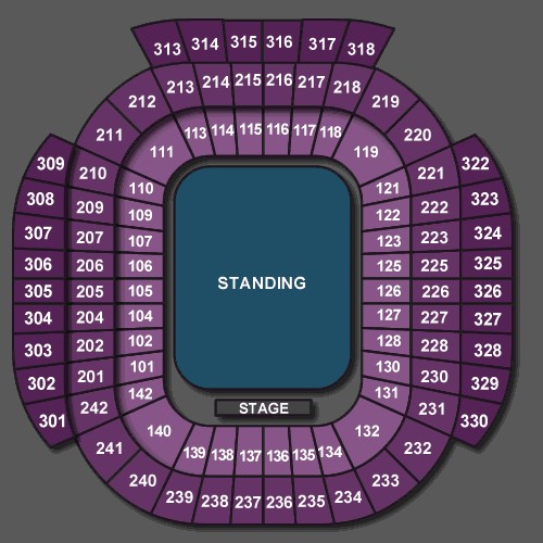 Manchester City Stadium Seating Plan For Concerts