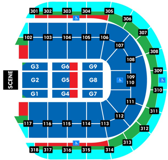 Royal Arena Copenhagen Seating Chart
