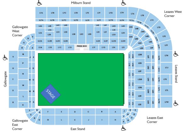 Ed Sheeran Minute Park Seating Chart