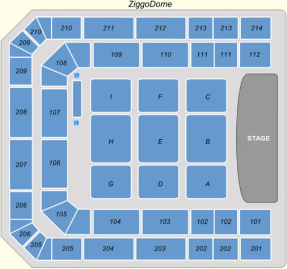 seat map ziggo dome