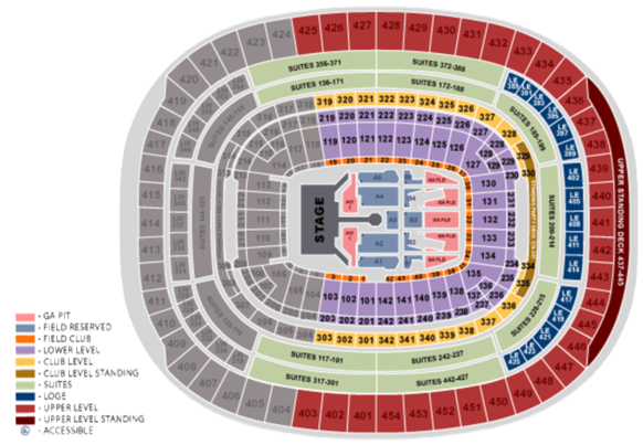 Fedex Football Stadium Seating Chart