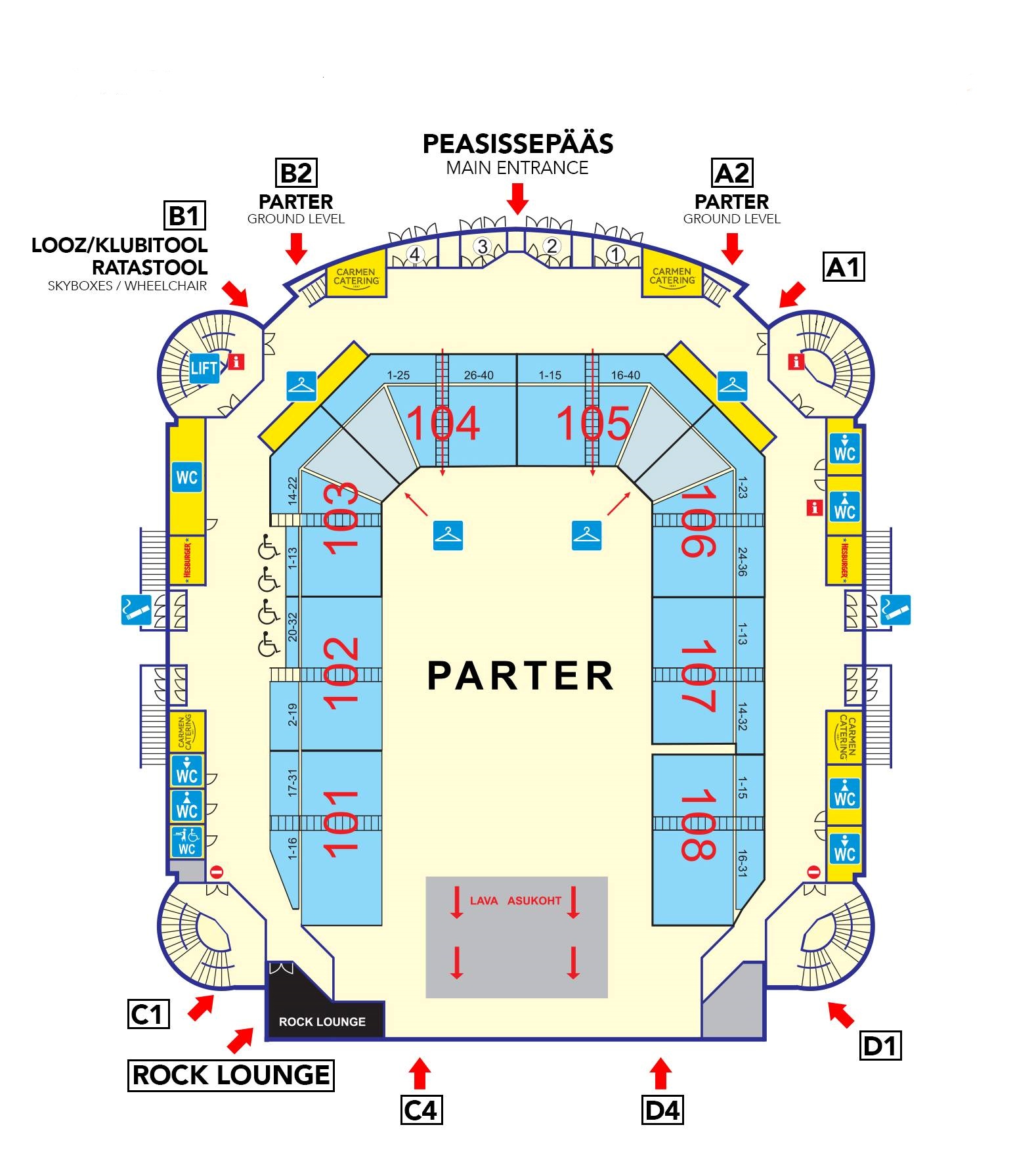 Helsinki Ice Hall Seating Chart