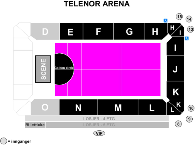 Oslo Spektrum Seating Chart