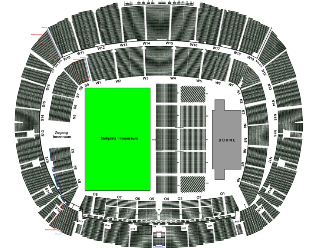 Tui Arena Hannover Plan