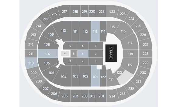 Section 108 at PPG Paints Arena 