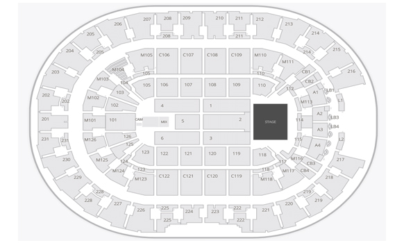 Rocket Mortgage FieldHouse Seating Chart & Map