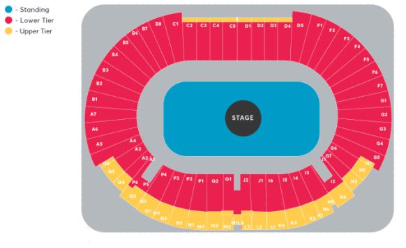 Hampden Park Pitch Standing - Ed Sheeran 2022