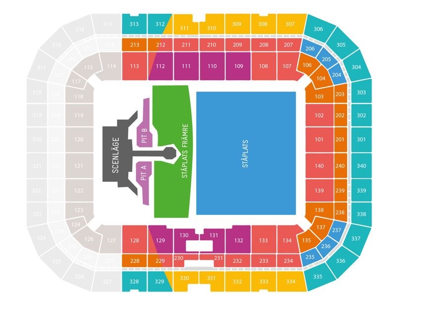 eras tour sweden seating plan