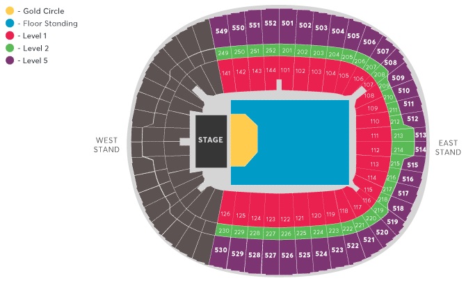 Blur - Wembley Stadium Standing