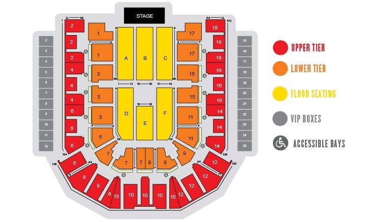 Donny And Theatre Seating Chart