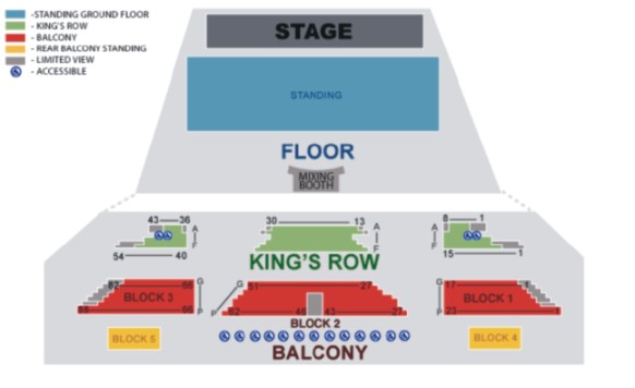 Indigo O2 Seating Chart