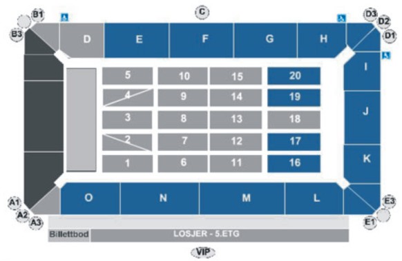 Oslo Spektrum Seating Chart