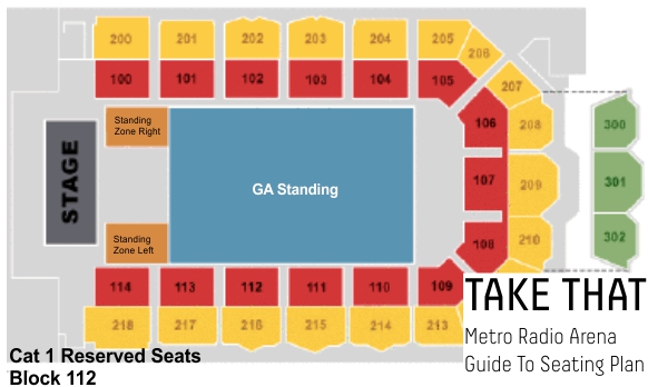 Metro Radio Arena Seating Chart