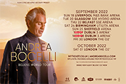 Andrea Bocelli Premium Ticket and Hotel Experiences 2022