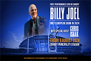 Billy Joel Tickets Cardiff 09 August 2024